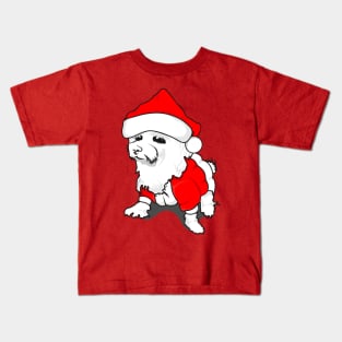 cute poodle love christmas Kids T-Shirt